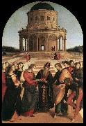 RAFFAELLO Sanzio Spozalizio (The Engagement of Virgin Mary) af china oil painting reproduction